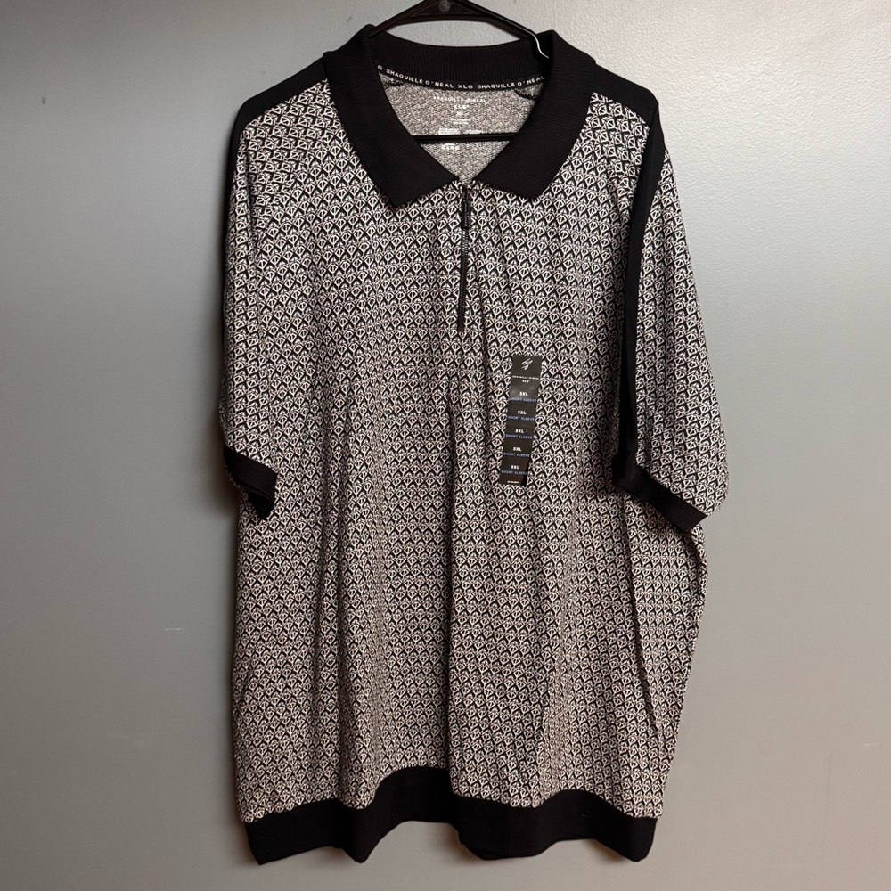 Shaquille O’Neal Men’s Patterned Polo Shirt – Size 3XL (NWT)